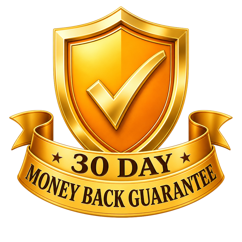 30 Day Money Back Guarantee Badge